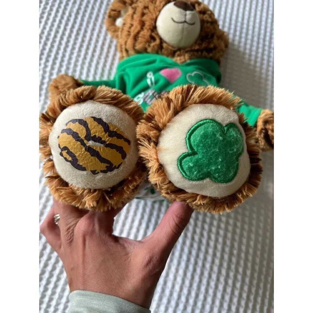 Build-A-Bear coconut Carmel Cookie Bear Girl Scout Stuffed Animal